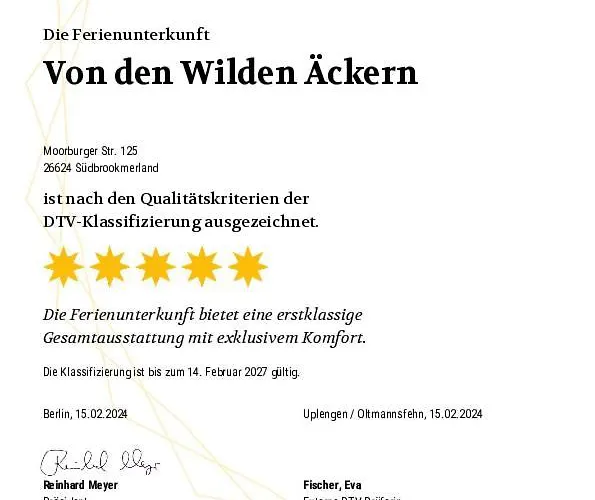 5 Sterne Von Den Wilden Aeckern